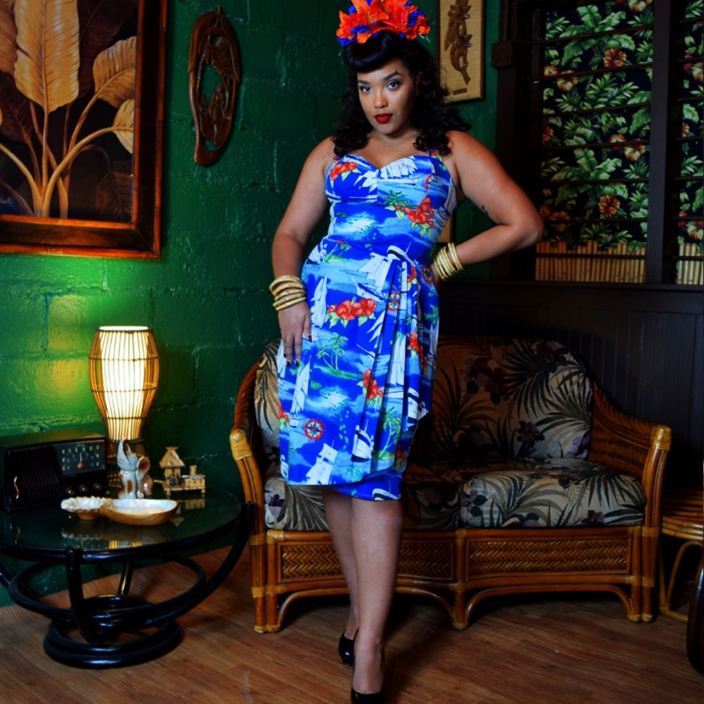 A Classic Paradise Sail Away Windjammer Sonia Sarong Dress